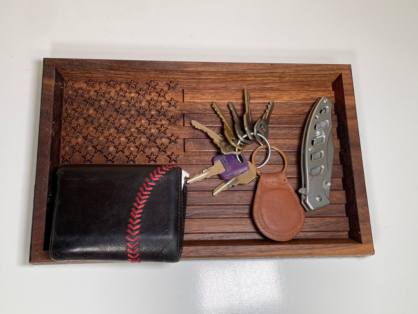 American Flag Catch All Tray