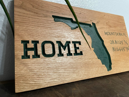 State "Home" Sign