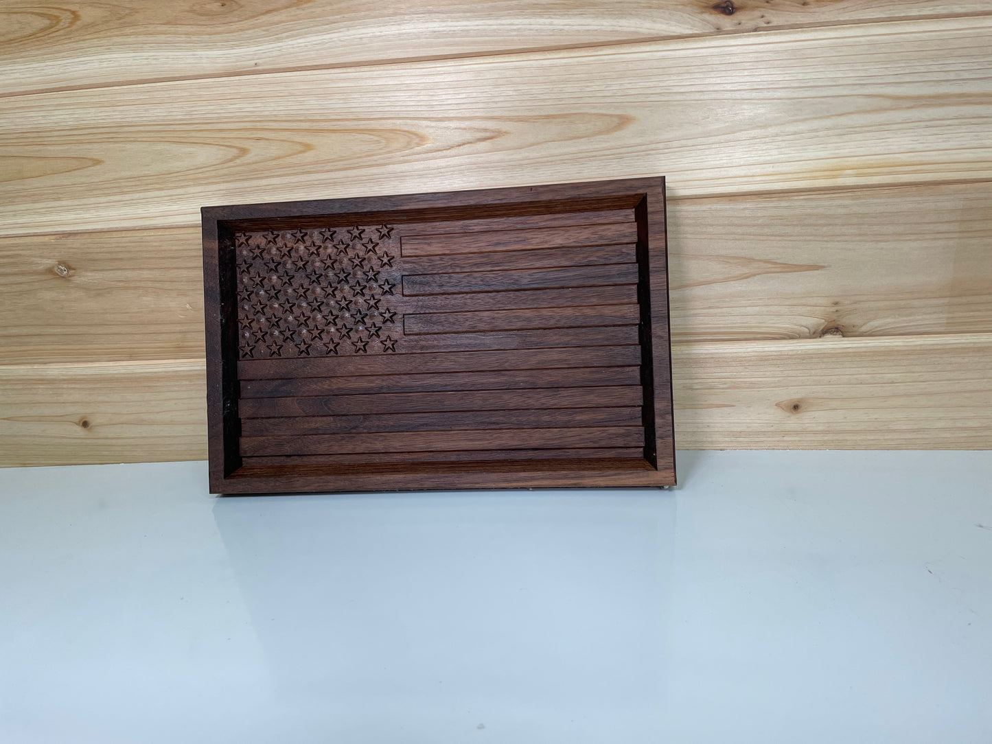 American Flag Catch All Tray