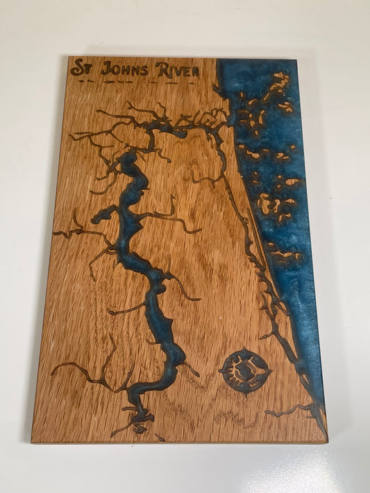 Custom Lake or River Charcuterie board or Wall Art